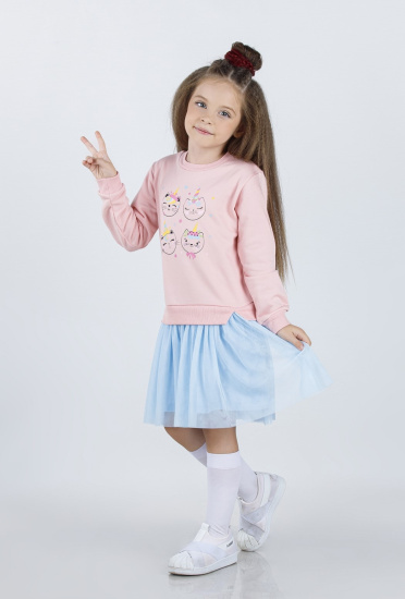 DMB KIDS 9526 Платье  (цвет: Пудровый)